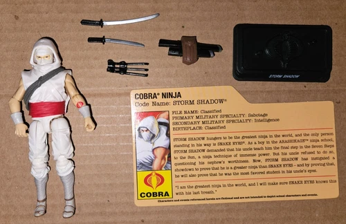 GI Joe 25th Resolute Storm Shadow V38 Complete 2009 From 7 Pack Cobra Battle Set