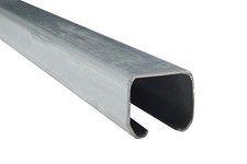 SCHARTEC Schiebetor Profil Laufschiene 2m Schiebetür Tor Beschlag Schiene