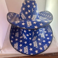 Bud Light Cowboy Funny Party Hat Beer Box Cardboard - One Size Adult 2 Hats