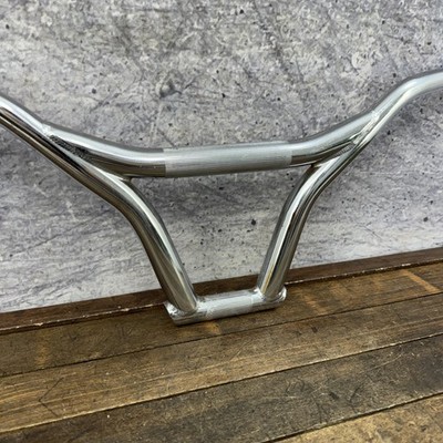 Freestyle BMX Handlebar 4pc 4 Piece Silver Steel 22.2 27in Old