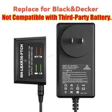LBXR36 Battery for Black and Decker 40 Volt Max Lithium Ion / Charger LBX2040 US