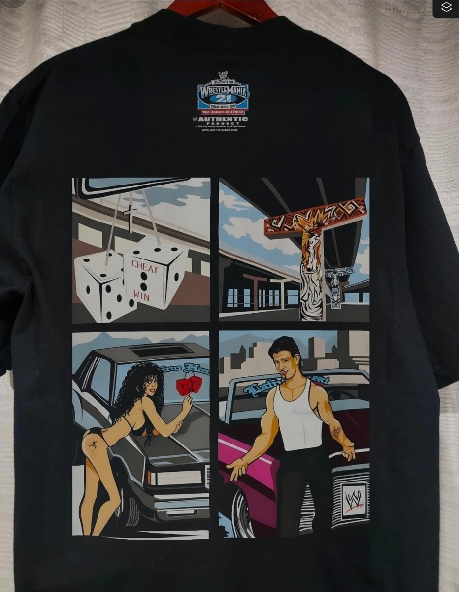 EDDIE GUERRERO GTA ON A SHAKA SUPERMAX HEAVYWEIGHT GARMET DYED T