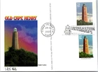 Dr Jim Stamps Fdc Panda Cachets Postcard Old Cape Henry Lighthouse