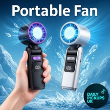Portable Fan HandHeld | 4,000 mAh Battery | Very Powerful | USB-C Rechargeable