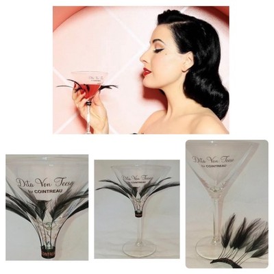  DITA VON TEESE offizielle limitierte Auflage Cointreau Martini Glas Pinup Burlesque 
