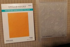 Spellbinders "Falling Leaves" Detailed Embossing Folder A2 4.25"x5.5" New