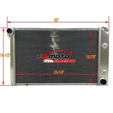 32 For 1982-1987 1983 Buick Regal Grand National V6 Engine At Aluminum Radiator