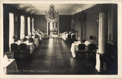 Ak Oslo Norwegen, Parkcafe, Speisesaal - 4495171