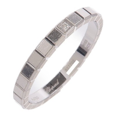 Chopard Ice Cube Ring 827702-1232 Diamond 18K White Gold US#7.5