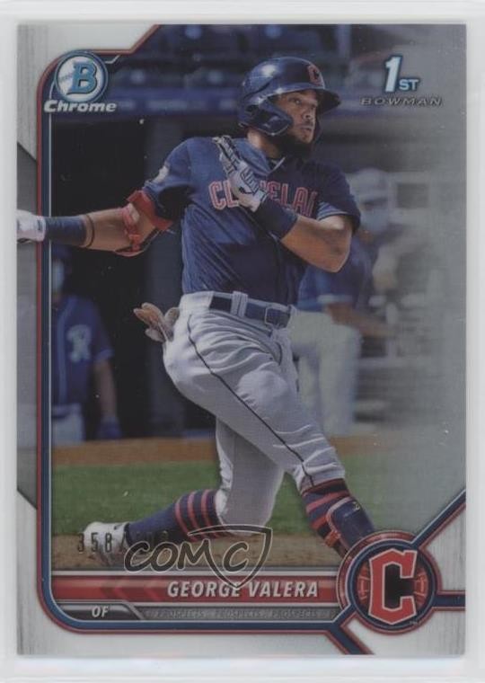 2022 Bowman Chrome Prospects Refractor 358/499 George Valera #BCP-22 03gh