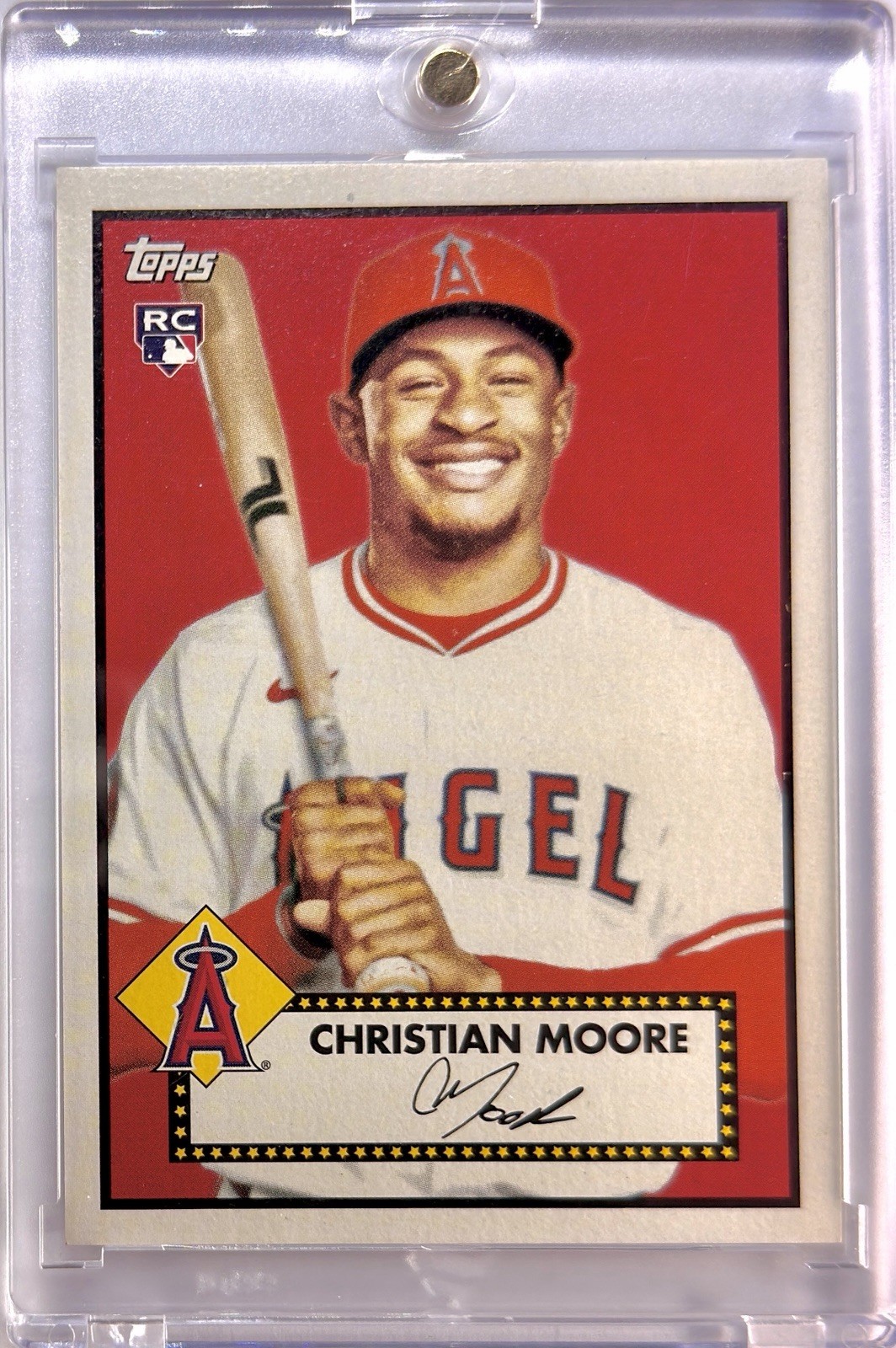 Christian Moore 2026 Topps #147 RC 1952 Rookie Variation SSP Angels
