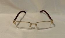 CARTIER C-DECOR 140 UnCut Gems Vintage Frames Clear Lens Eyeglasses, Gold/Bwn