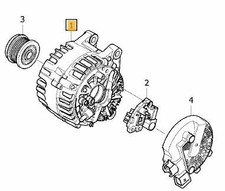 VOLVO XC90 ALTERNATOR DIESEL, 2.0, TURBO, 04/15- 15 16 17 18 19 20  