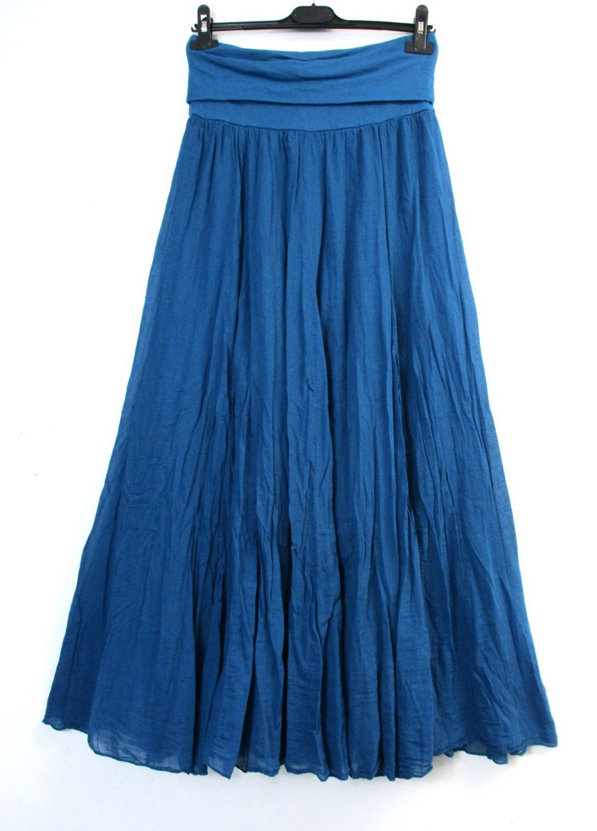 Jupe Longue Maxi Femme 100% Coton - Taille Unique Régulière - 12 Couleurs - Neuve Avec étiquettes