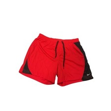 Nike Dri-FIT Mesh Basketball Shorts Mens XL Red Black Loose Fit Activewear