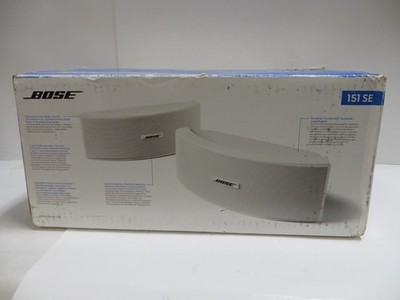 Bose 151 SE Outdoor Environmental Speakers White Pair Open Box