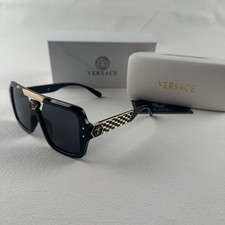 Men's Versace Square Sunglasses UV Protection Outdoor Sun Glasses and Case Box