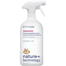 Fruit & vegetable wash, food-safe produce wash, removes dirt & residue