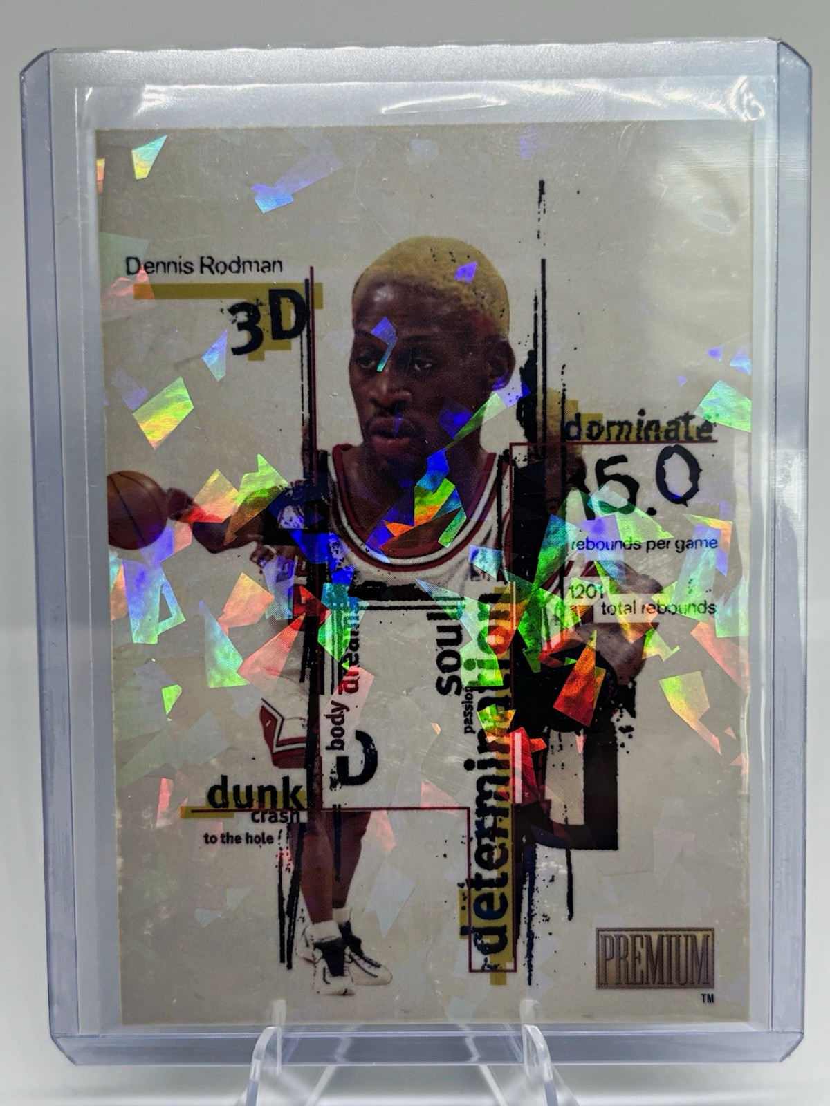 SkyBox 1998-99 Premium 3D Dennis Rodman Chicago Bulls #14/15 DDD Insert