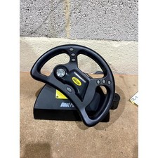 Mad Catz Dual Force Racing Steering Wheel Black Plug & Play for Sony PlayStation