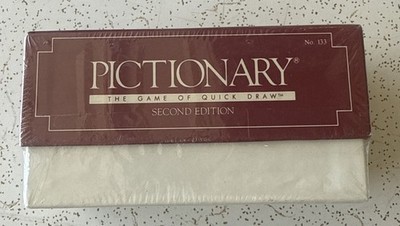 Vintage 1987 PICTIONARY 2nd Edition Quick Draw Charades New Factory Sealed
