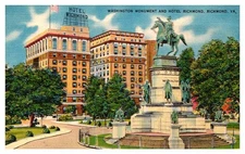 Postcard HOTEL SCENE Richmond Virginia VA o/19 AQ6168