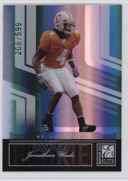 2007 Donruss Elite Rookie /599 Jonathan Wade #160 Rookie RC 1e1b