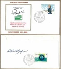 Australia 2005 BERGEN signed Golden Anniv Elizabeth  Playford Cover QEII B'day