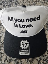RARE Jeremiah Love 47 New Balance  &ldquo;All You Need Is Love&rdquo; Adjustable Snapback 