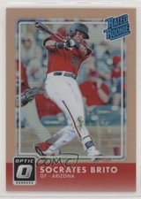 2016 Panini Donruss Optic Rated Rookies Orange 39/199 Socrates Brito #58 1s8