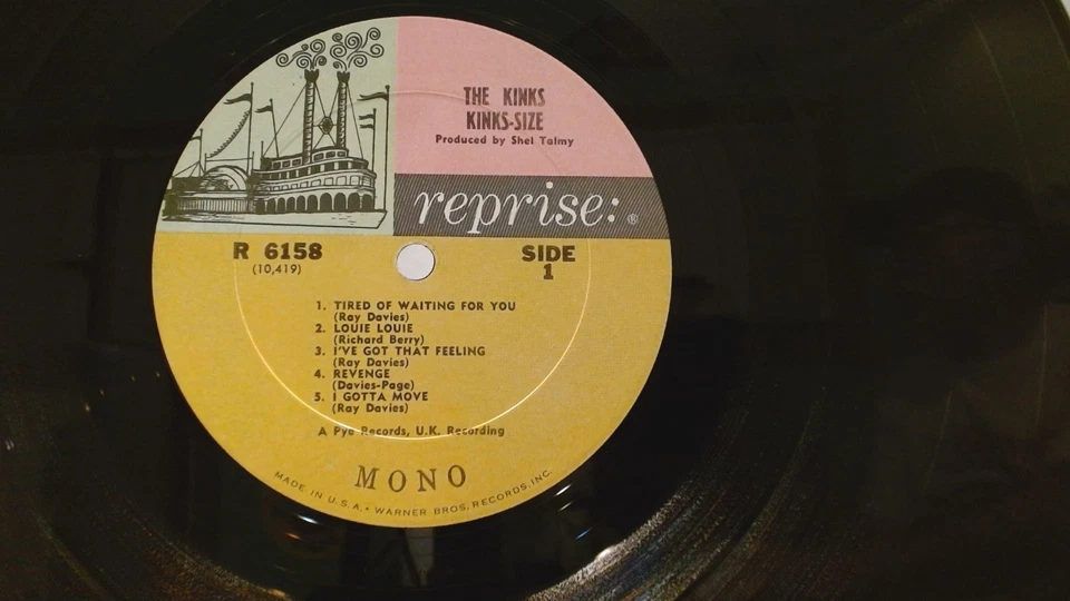 The Kinks Kinks-Size 1965 Reprise R-6158- MONO 1st Press w/Tri-Color Label VG+ - Image 3 of 4