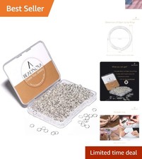300Pcs 5mm Polished Silver Jump Rings Set for Jewelry Making  Crafting Joy