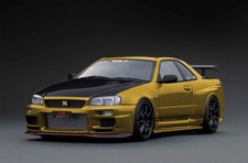 Ignition-Model Nissan Skyline GT-R R34 BNR34 Top Secret Gold 1:18 IG3640