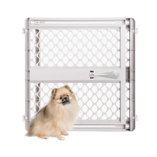 Universal Pet Gate 26-42 inch Wide Dog Gate Pressure Fit Hardware Mount