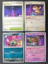 4x Set Pokemon Chaos Rising Connecting Art Cards Scene "Ange Floette" NM Regular