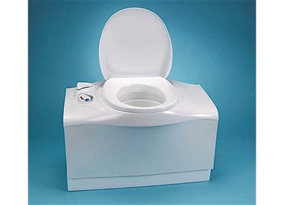 Thetford 51702 RV Self-Contained Cassette Toilet - Electric Flush Left Hand