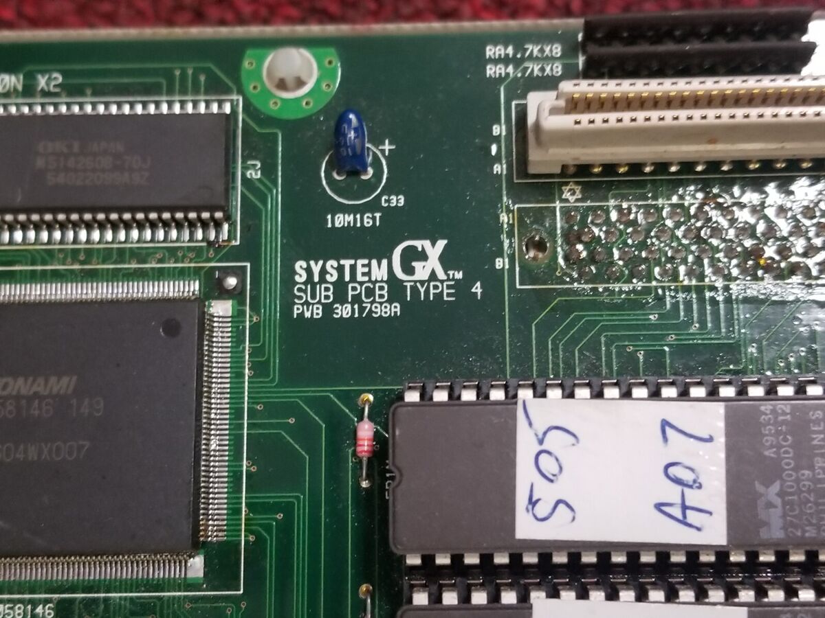 RARE Konami Gx Type 4 Flash ROMs JAMMA ARCADE CIRCUIT BOARD RARE Konami Gx Type 4 Flash ROMs JAMMA ARCADE CIRCUIT BOARD