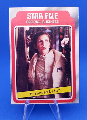 1980 Topps The Empire Strikes Back #3 Star File Princess Leia
