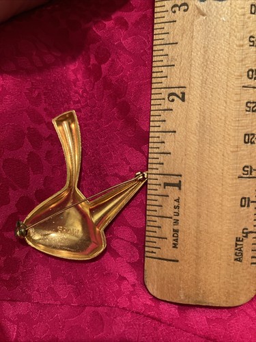 Ladies Copper Colored Ornate Tea/Coffee Pot Brooch / Pin Made In Spain - Picture 3 of 3