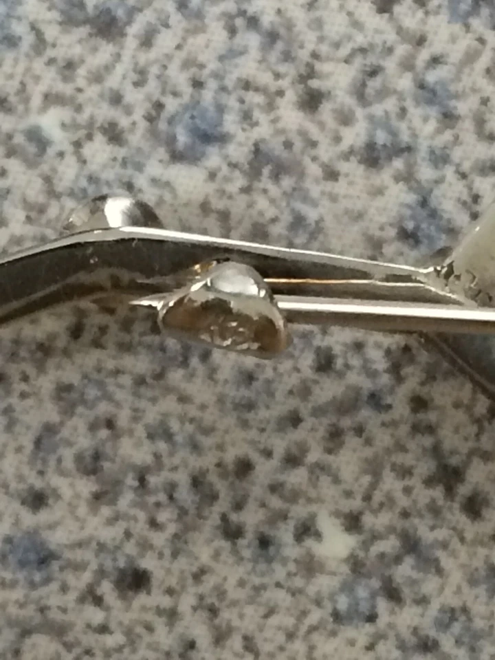 RARO Ursa Mayor 14K Oro Blanco con Akoya Pin Constelación Perlas Tono Rosa Foto 4 de 4