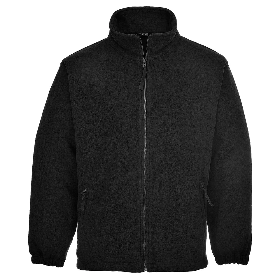 Portwest UF205 Aran Outdoor Polyester Work Zipper Fleece with Elasticated Cuffs - Image 2 of 4