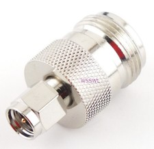 SMA Male to N Female Coax Adapter Connector - USA Ham Radio Seller