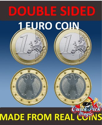 #ad DOUBLE SIDED 1 EURO COIN 1 EURO SAME SIDE EURO COIN EURO COIN MAGIC GBP 29.99