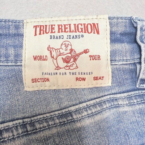 Jeans Billie True Religion stringati denim lavaggio leggero effetto invecchiato taglia 26 - Foto 9 di 16