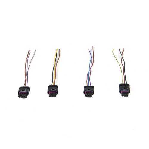4Pcs 3Pin Wiring Connector Plug Harness For VW Jetta 05-14 4F0 973 703 - Picture 2 of 9