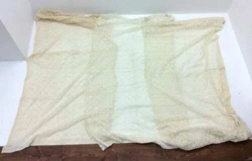 Textiles du XIXe siècle rideaux en dentelle