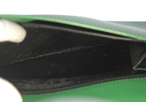 Auth LOUIS VUITTON Pochette Clutch Green Clutch Leather Bag Secondary Bag France - Picture 16 of 22