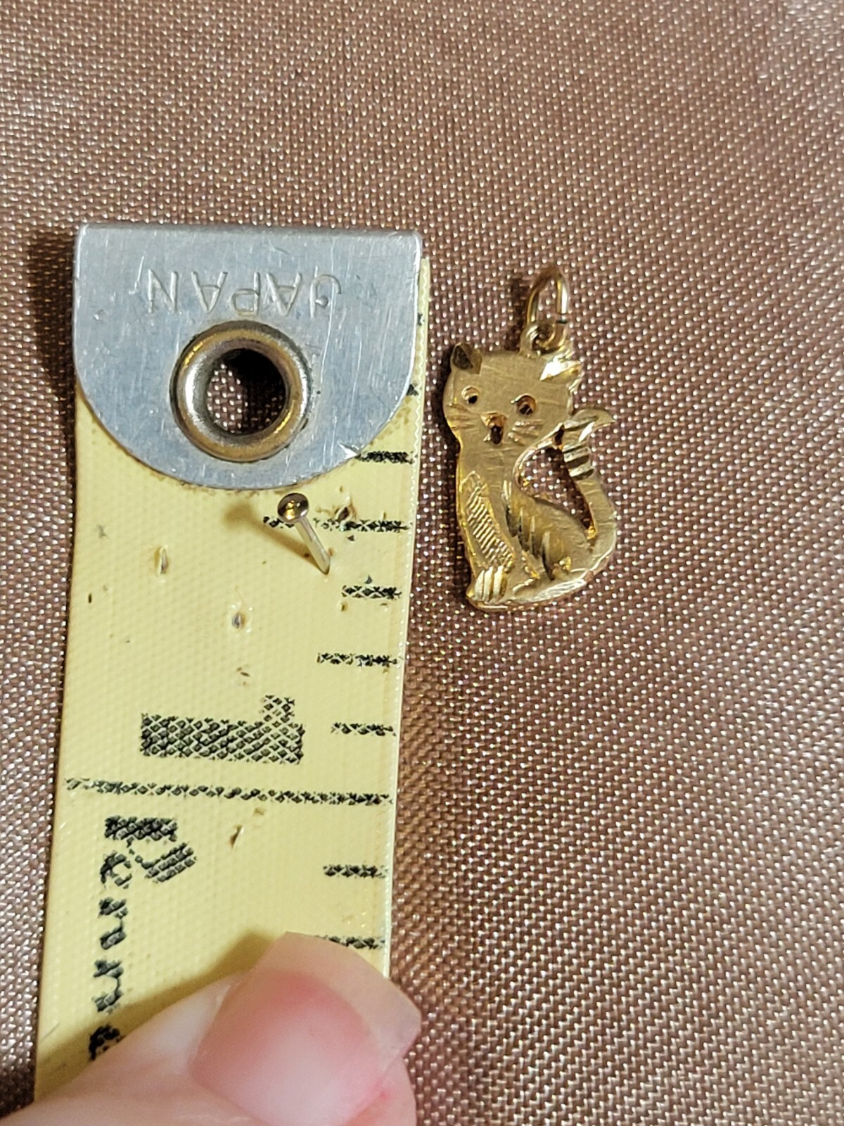 Solid 14kt Kitten Charm - image 4