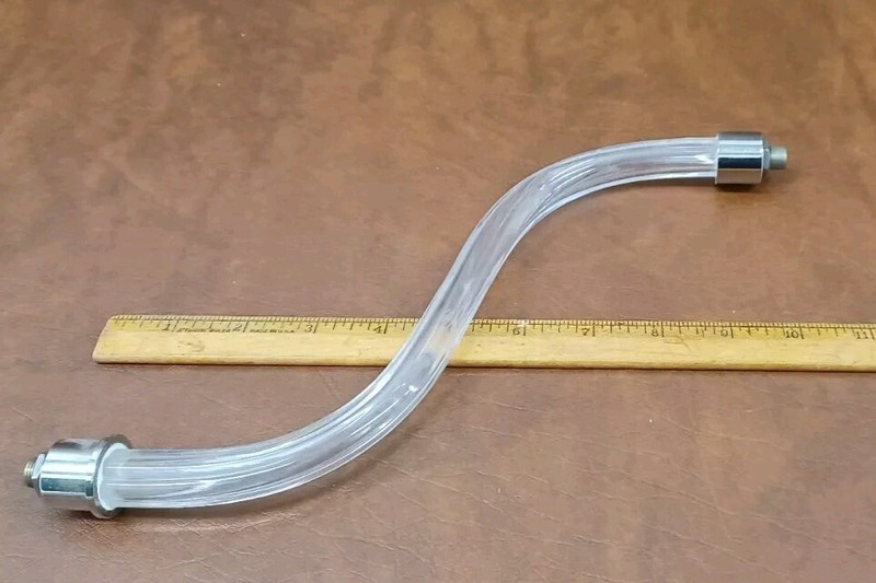 Vintage Replacement Glass Radius Shaped Chandeliere Arm