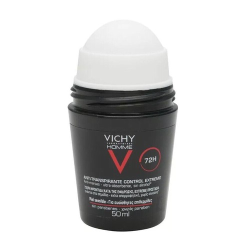 PACK 2x VICHY HOMME DESODORANTE ANTITRANSPIRANTE 72h ROLL-ON 50 ml. - Imagen 4 de 4